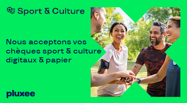 Pluxee Sport Culture Banner mail papier digitaux