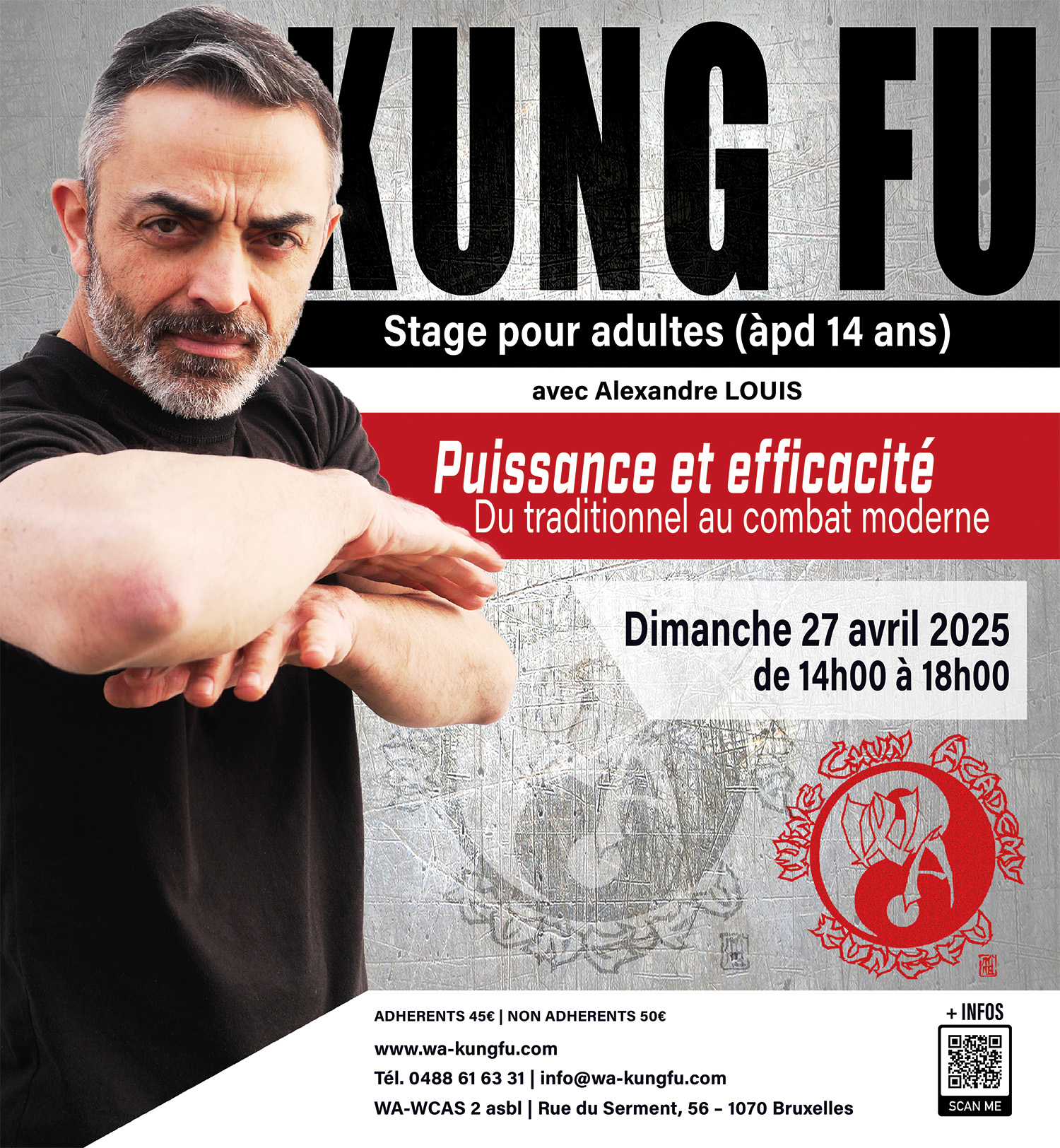 Affiche Stage Adultes Avril 2025