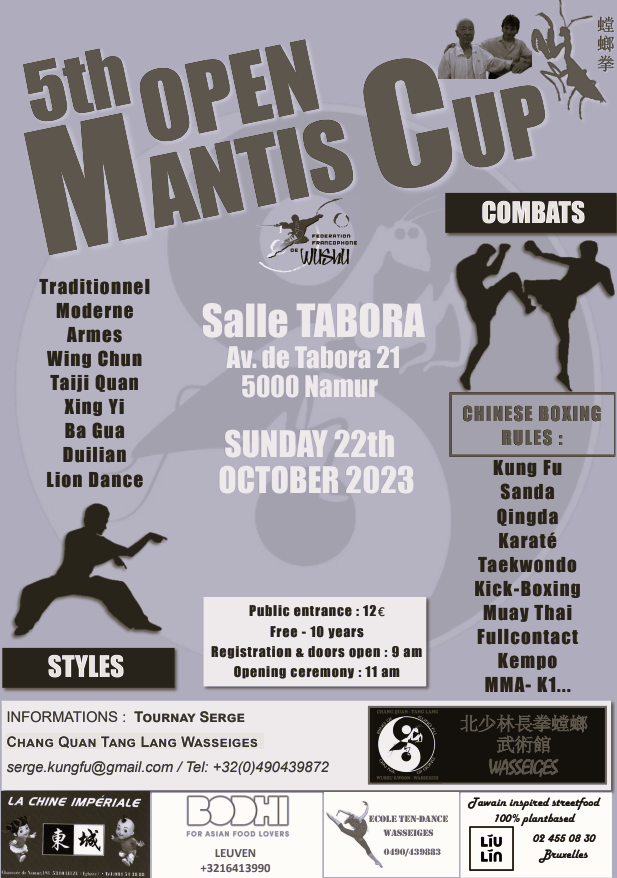 Mantis Cup Affiche BW 2023